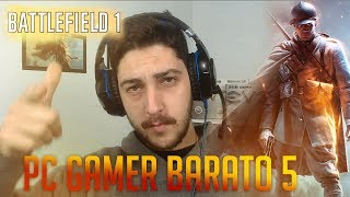 PC GAMER BARATO 5 TESTE NO BF1 RX 550  I5 2400 [upl. by Mariken]