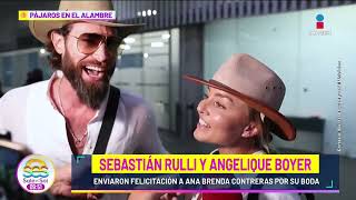 Sebastián Rulli y Angelique Boyer VUELVEN tras un mes de luna de miel en Argentina  Sale el Sol [upl. by Dulcea]