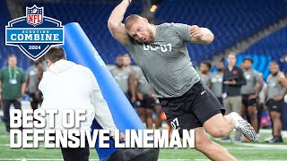 Best Workouts of Defensive Lineman  2024 NFL Scouting Combine [upl. by Nnylekoorb]