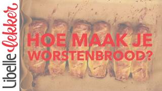 Zelf worstenbrood maken basisrecept met gehakt [upl. by Abbi]