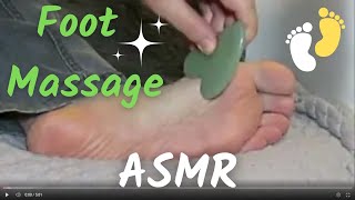 ASMR Stress Relieving Gua Sha Foot Scraping Massage amp Tingly Foot Scratching [upl. by Hephzibah455]