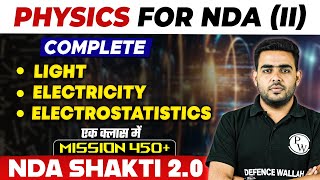 NDA Physics Light Electricity Electrostatistics  NDA Shakti 20 2024 [upl. by Can]