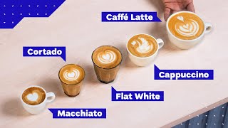 All Espresso Drinks Explained Cappuccino vs Latte vs Flat White and more [upl. by Nicoline]