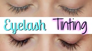 EYELASH TINTING AT HOME [upl. by Hayashi]