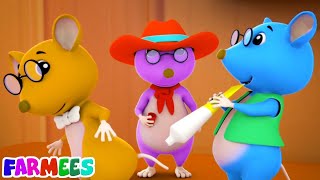 Three Blind Mice Nursery Rhymes and Cartoon Videos for Kids [upl. by Eetak191]