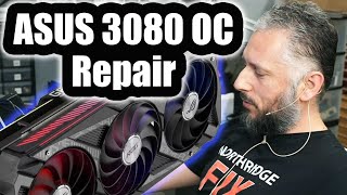 Asus ROG Strix 3080 OC Graphics card Repair [upl. by Nailluj557]