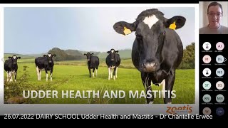 26072022 DAIRY SCHOOL Udder Health and Mastitis  Dr Chantelle Erwee [upl. by Eeslek]