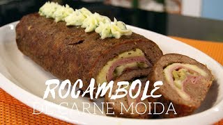 RECEITA DE ROCAMBOLE DE CARNE MOIDA RECHEADO [upl. by Williams]