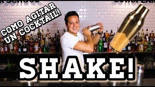 COMO AGITAR UN COCKTAIL  SHAKE  TUTORIAL BARTENDER [upl. by Ameluz]