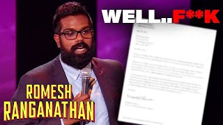 Receiving A Letter Home From The School  Romesh Ranganathan [upl. by Ynohtnael]