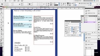 How to Make a Menu in Indesign  InDesign Tutorials [upl. by Calbert]