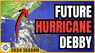 Tropical Storm Debby will reach Florida as Hurricane Debby Then to Georgia and the Carolinas [upl. by Tilda550]