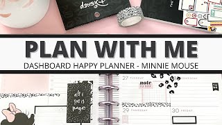 PLAN WITH ME  DASHBOARD HAPPY PLANNER  MINNIE MOUSE  APRIL 26MAY 2 2021 [upl. by Newsom]