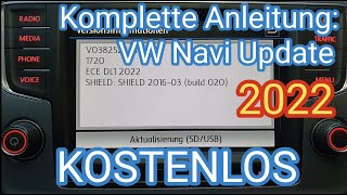 Anleitung VW Navi Update 2022 kostenlos in deutsch  Discover Media für Composition Media [upl. by Cowles390]