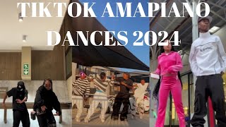 Best of Amapiano Dance Challenges 2024😩💯🙌🏾 [upl. by Sonnnie]