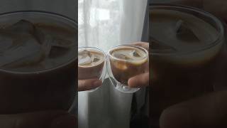 Iced Vanilla Latte Recipe homebarista coffee latte barista fyp [upl. by Saber]