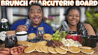 Epic Brunch Charcuterie Board Mukbang [upl. by Alel]