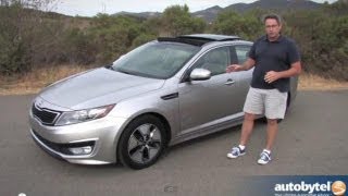 2013 Kia Optima Hybrid Test Drive amp Car Video Review [upl. by Ailatan]