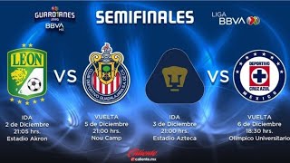 FECHAS y HORARIOS CONFIRMADOS para las SEMIFINALES en la LIGUILLA de la LigaMX GUARDIANES 2020 [upl. by Ilek]