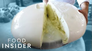 How Italy’s Biggest Mozzarella Balls Are Made  Regional Eats [upl. by Ronoh]