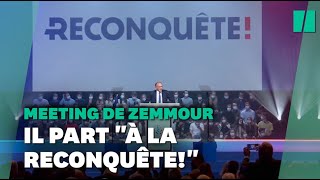 Lors de son meeting Éric Zemmour lance son parti quotReconquêtequot [upl. by Anna-Diane753]