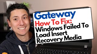 How To Fix Windows Failed To Load Insert Recovery Media For Gateway Computer [upl. by Anuahsat]