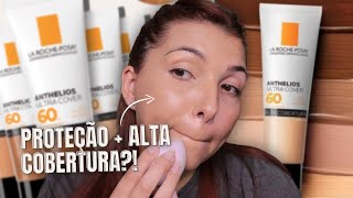 PROTETOR FACIAL COM COR e COBERTURA DE BASE  Anthelios Ultra Cover La RochePosay [upl. by Akehsar111]