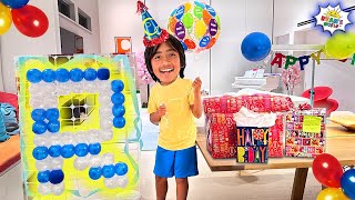 Ryans 12th Birthday Surprise Balloons Pop Challenge [upl. by Leahciam]