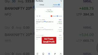 3rd Trade Small Profit 💰💰livetrading stockmarket banknifty trading dailyprofit bank shorts [upl. by Richie]