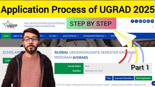 How to apply for UGRAD scholarship 2025  Part 1  Student Exchange Program [upl. by Naol]