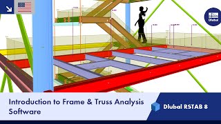 Dlubal RSTAB 8  Introduction to Structural Analysis amp Design Program for Frame amp Truss Structures [upl. by Kira]