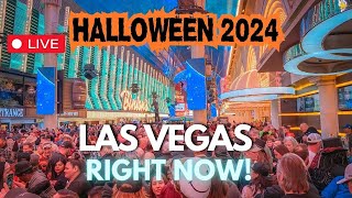 HALLOWEEN in Las Vegas LIVE It’s CRAZY on Fremont Street [upl. by Kendall]