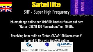 QO100 Satellite Amateurfunk Ham Radio ► SHF QatarOSCAR 100 Narrowband WebSDR live online [upl. by Rafael913]