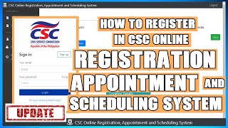 HOW TO REGISTER IN CSC ONLINE REGISTRATION APPOINTMENT AND SCHEDULING SYSTEM [upl. by Aika]