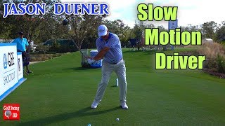 JASON DUFNER 120fps SLOW MOTION FACE ON DRIVER GOLF SWING 1080 HD [upl. by Uyekawa]