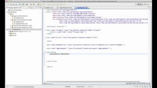 Spring Tutorial 34  AOP XML configuration [upl. by Anileme]