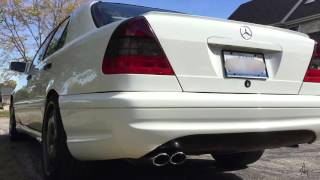 C43 AMG Exhaust YPipe  No secondariesresonator [upl. by Aleedis562]