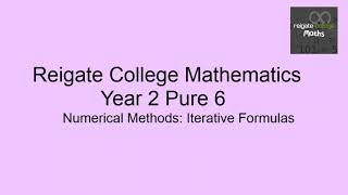 Numerical Methods Iterative Formulas [upl. by Miranda]