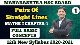 Pairs Of Straight Lines Full Basics With Easy Tricks Part 1  12th New Syllabus 202021  Dinesh Sir [upl. by Lucio883]