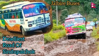 Worst Offroad of SindupalchokBus Vlog Nepal [upl. by Nosreh]