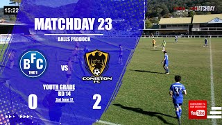 Matchday 23 FULL REPLAY Bulli FC vs Coniston FC Rd 14 Youth Grade [upl. by Yrtnahc]