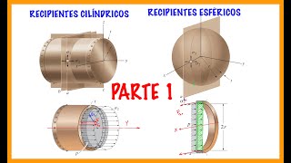 MECÁNICA DE MATERIALES Elementos CILÍNDRICOS Y ESFÉRICOS DE PARED DELGADA CONCEPTOS PARTE 1 [upl. by Fey464]