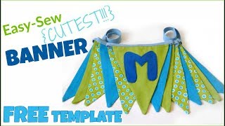 How To Make A Fabric Banner [upl. by Hayton]