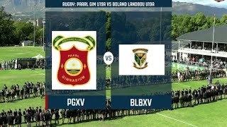 Paarl Gimnasium 1st VS Boland Landbou 1st 2024 Highlights [upl. by Tymes]