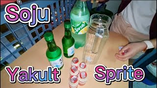 Yakult  SOJU  Sprite recipe [upl. by Eirek]