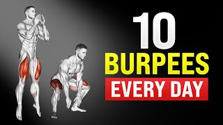 Do 10 Burpees Every Day and This Will Happen to Your Body [upl. by Menides609]