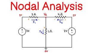 Nodal Analysis for Circuits Explained [upl. by Ephraim]