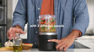 KitchenAid Go™ Cordless Food Chopper Set Up Use amp Care [upl. by Ebbarta]