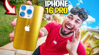 COMPREI O NOVO IPHONE 16 PRO DE OURO  😱 ” 100 mil reais “ [upl. by Nilats32]