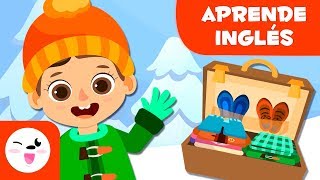 Ropa de invierno en inglés  Vocabulario en inglés para niños [upl. by Eilsehc]